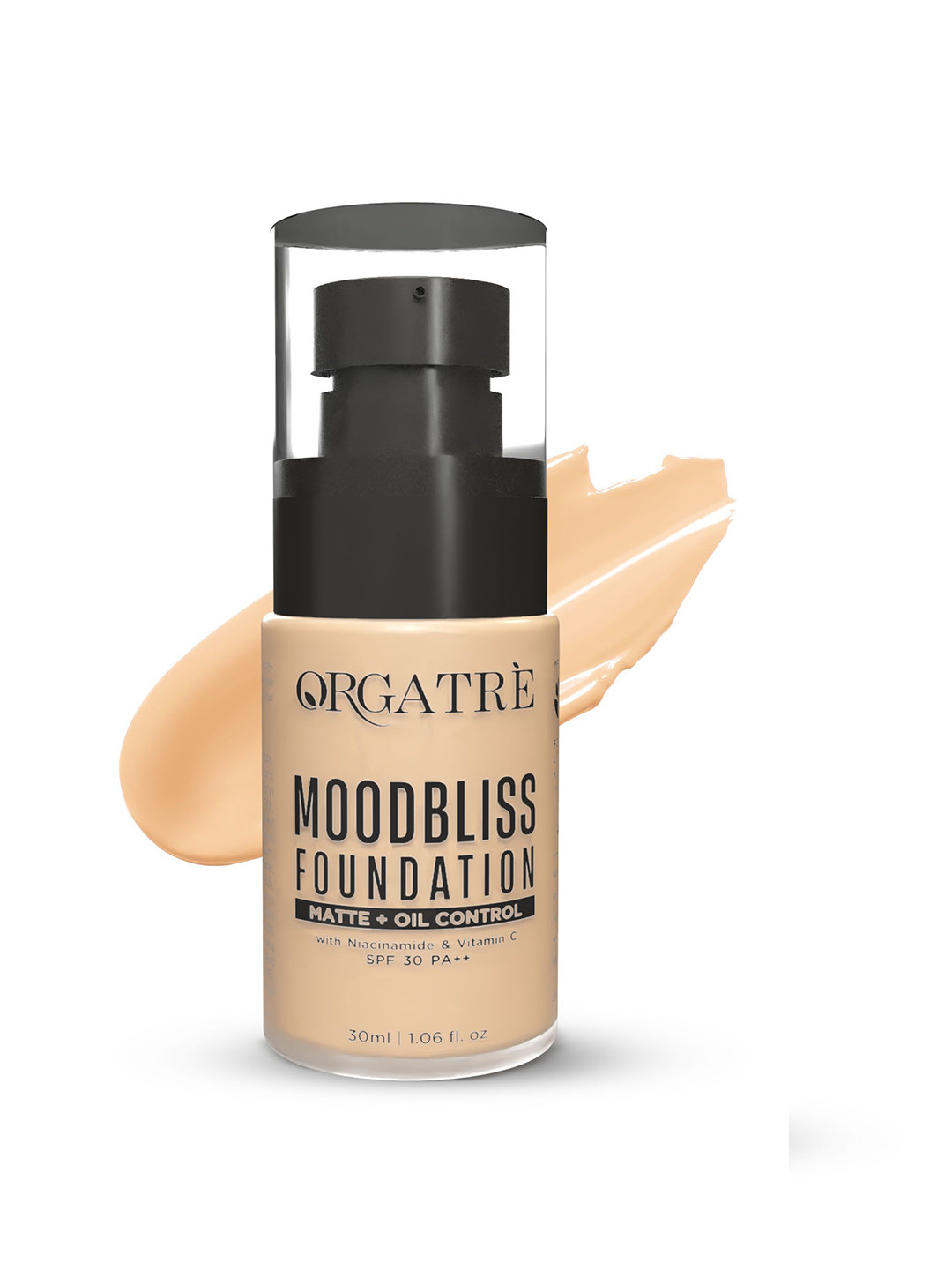 Orgatre Mood Bliss Foundation For Full Coverage Oil Control Matte- 30 ml- Beige 238
