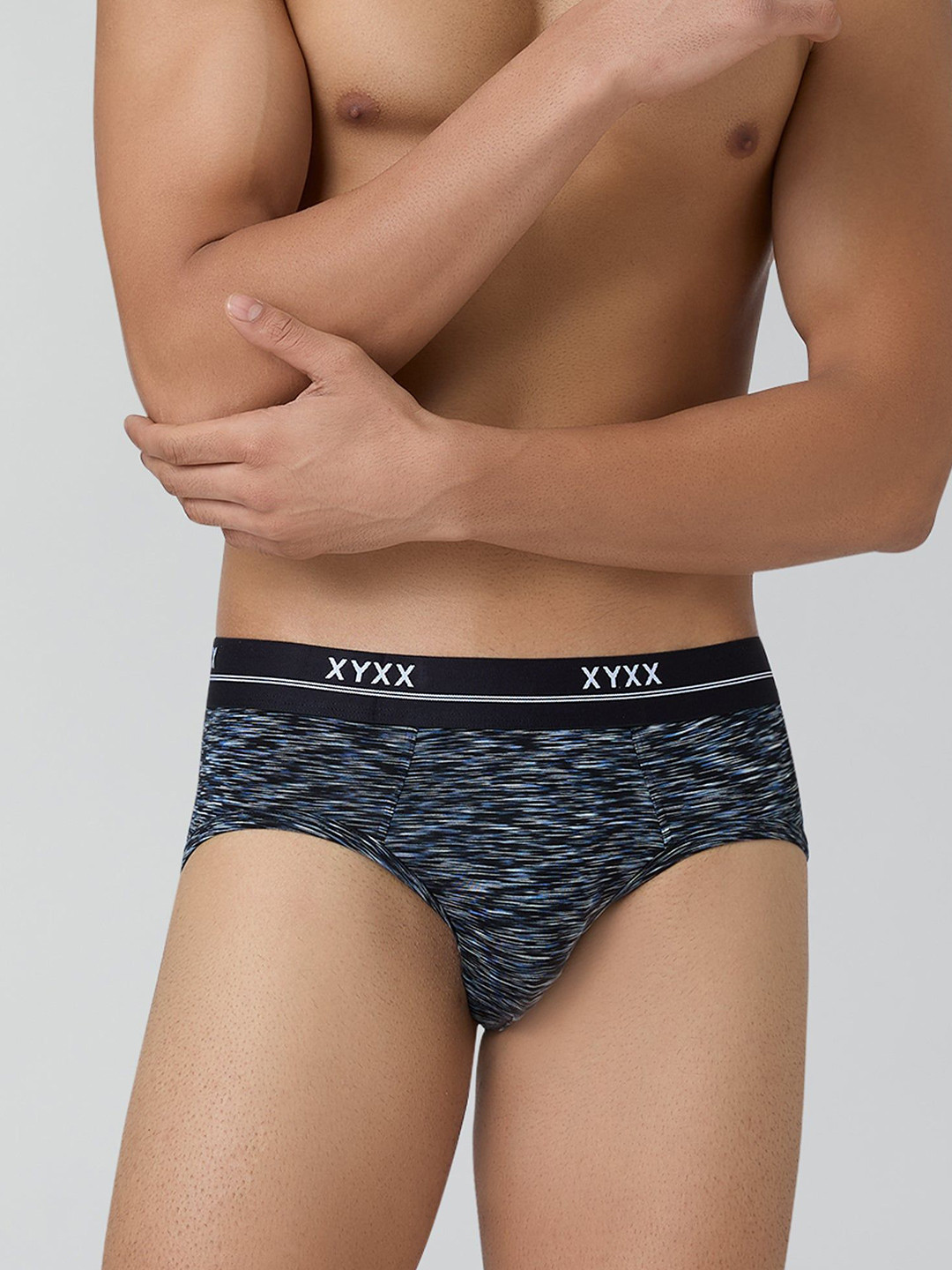 XYXX Men Artisto Modal Briefs Astro Black XYBRF78