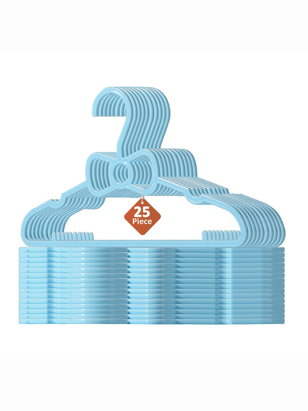 Kuber Industries Sky Blue 25 Pieces Small Baby Cloth Hangers For Wardrobe