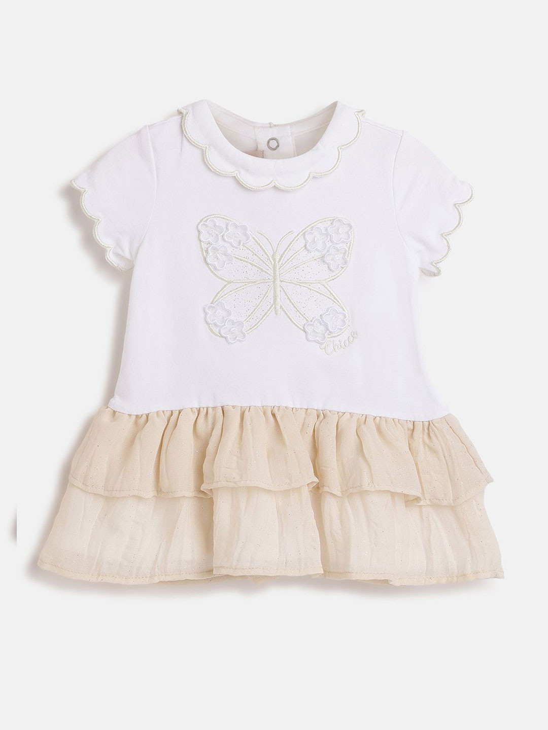 Chicco Embellished Print Fit & Flare Dress