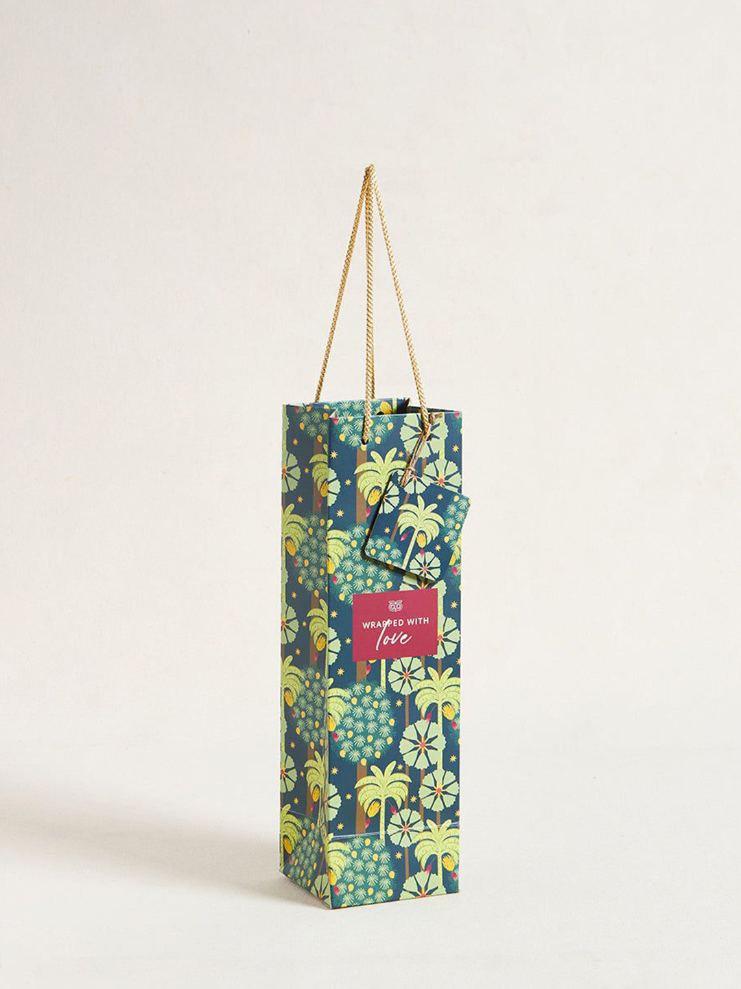 Chumbak Green Saanjh Wine Bag With Tag