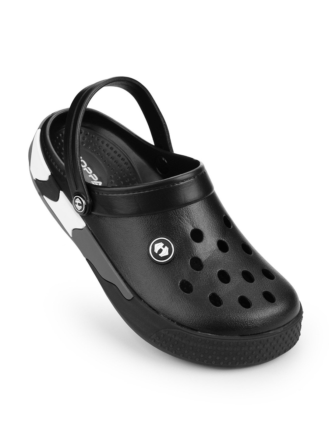 Hoppa Sneaker Toe Black Clogs Men