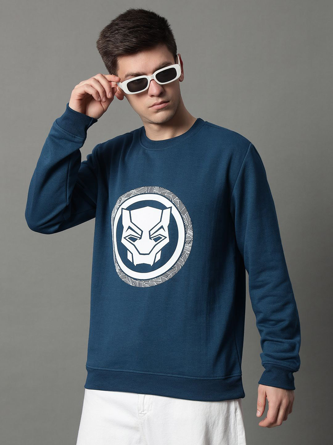 GET GOLF Men AIRFORCE Printed Sweatshirt