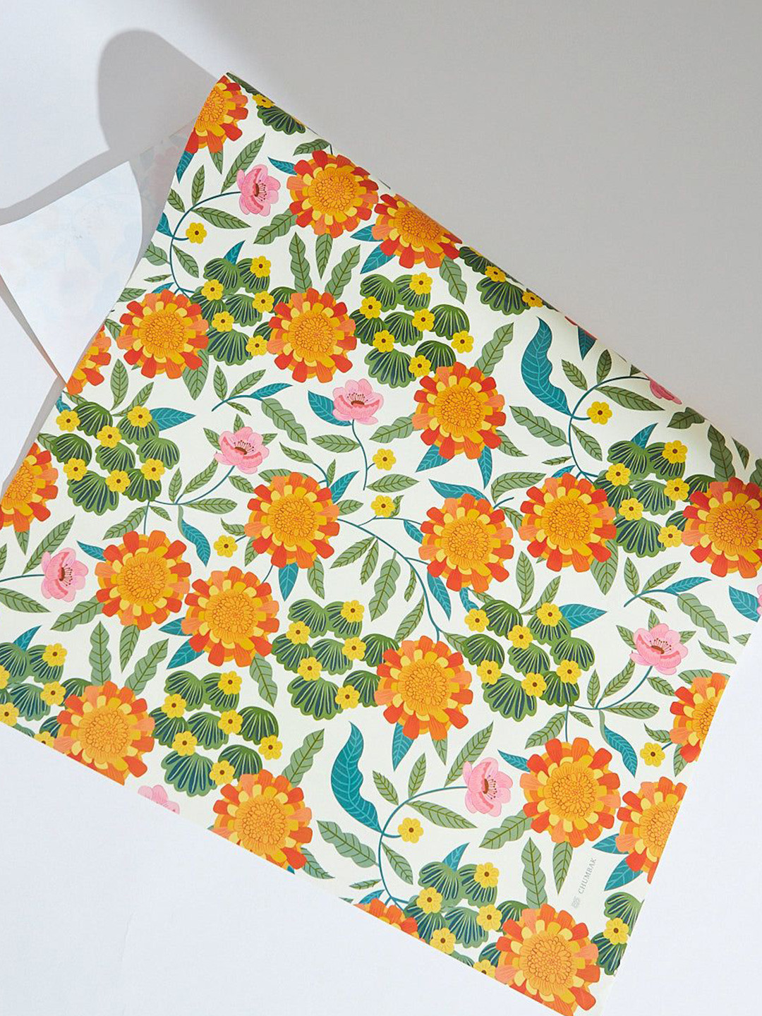 Chumbak Self Design Marigold Wrapping Paper Craft Accessories Stationery