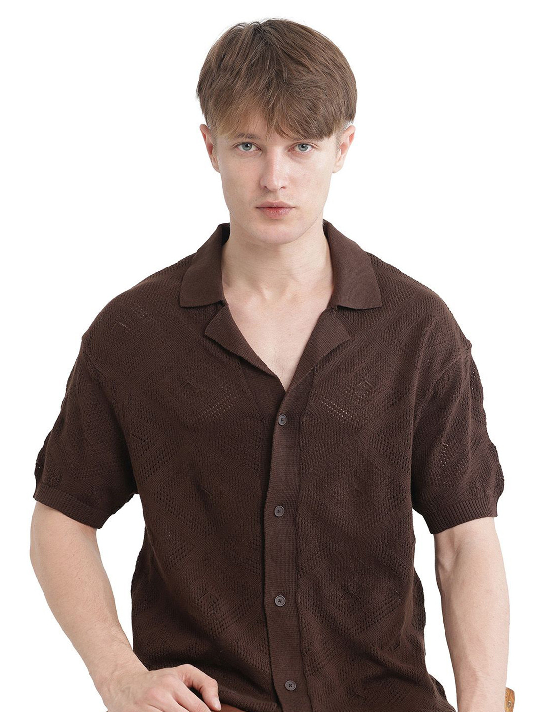 RARE RABBIT Men Comfort Boxy Opaque Casual Shirt