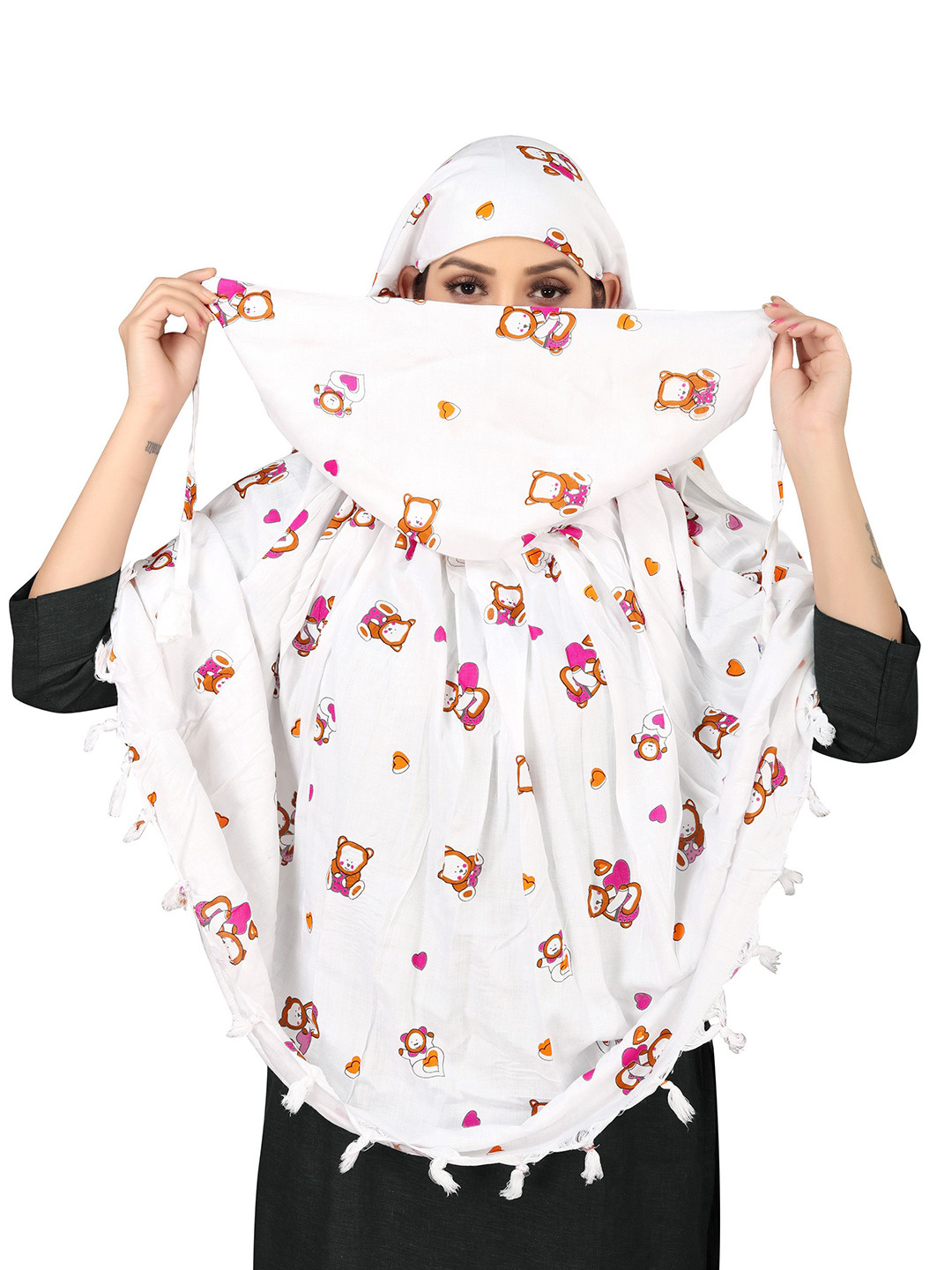 Vicharan Women Cotton Sun Light Protection Printed Scarf/Stole/Driving Dupatta