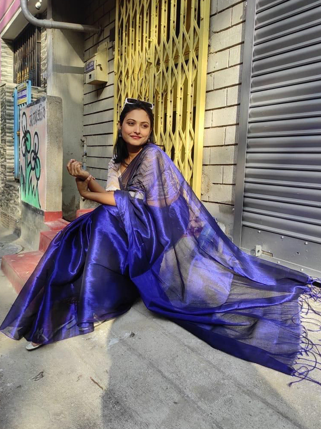 Ruuprekha Tissue Tussar Saree