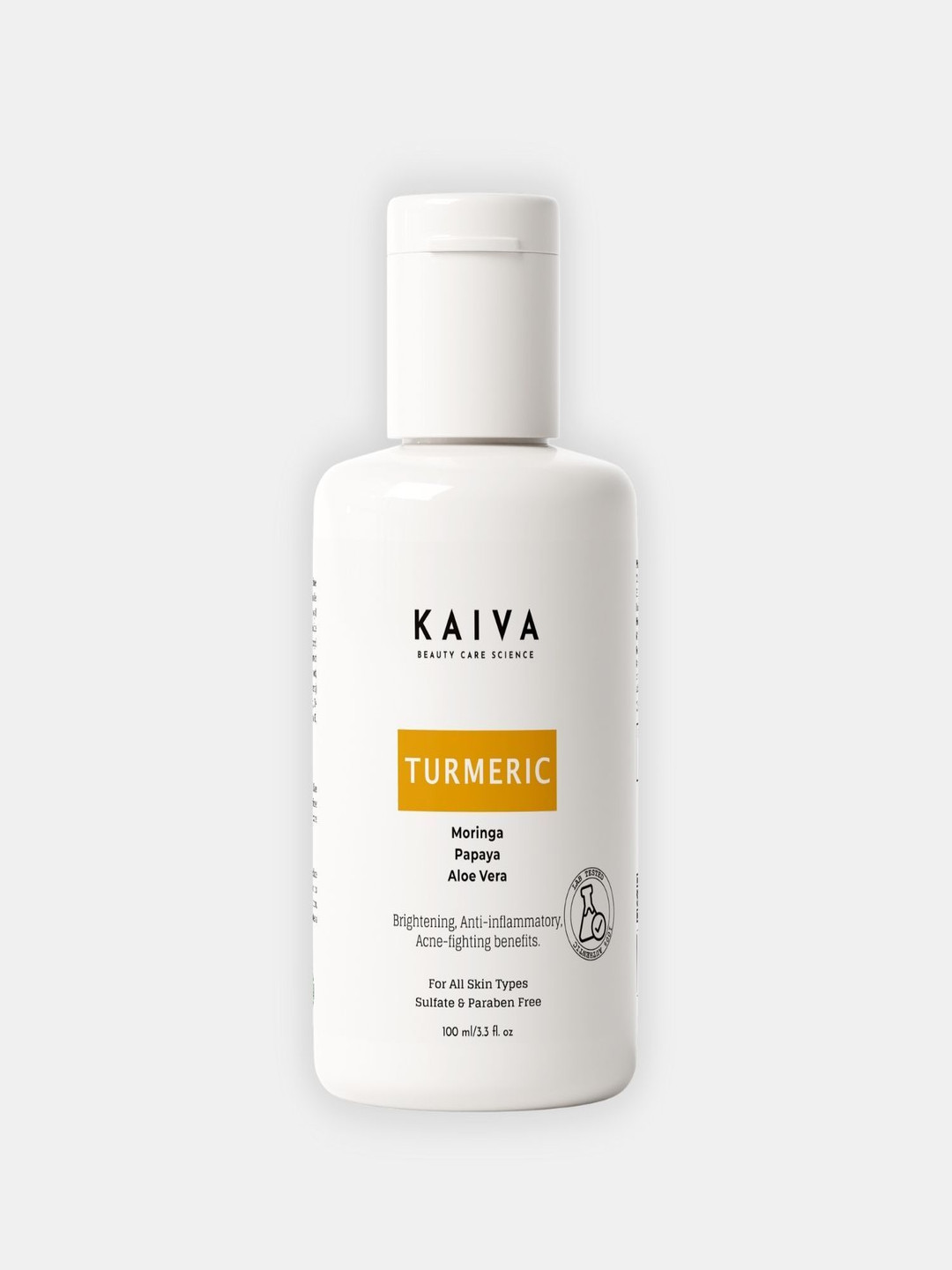 KAIVA Turmeric Face Wash With Papaya & Aloe Vera - 100 ml