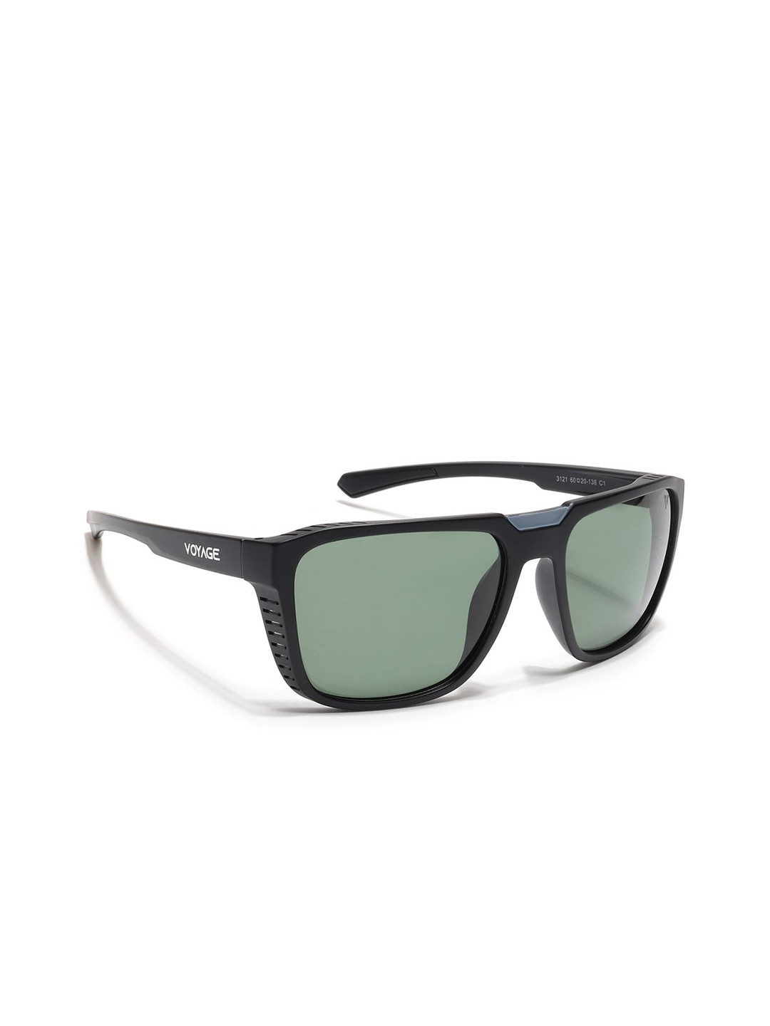 Voyage Unisex Square Polarized Sunglasses for Men & Women 3121PMG6602-Green