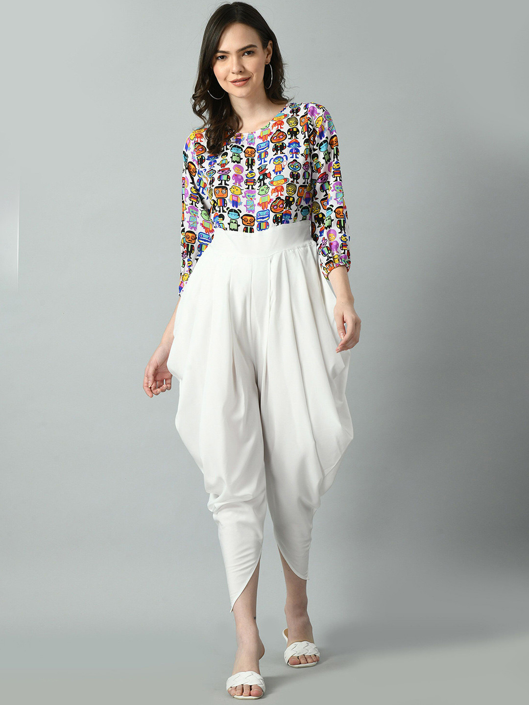 FLYING FEST Women Printed Basic Jumpsuit