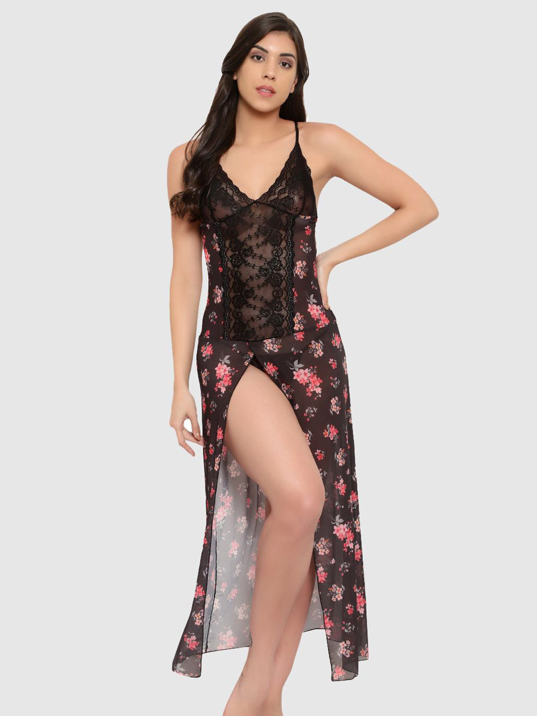 Boldwink Woemn Floral Printed Baby Doll
