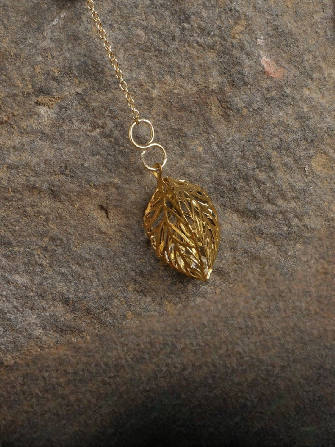 DUGRISTYLE Gold-Plated Gemstone Studded Zargul Glow Watch Charm