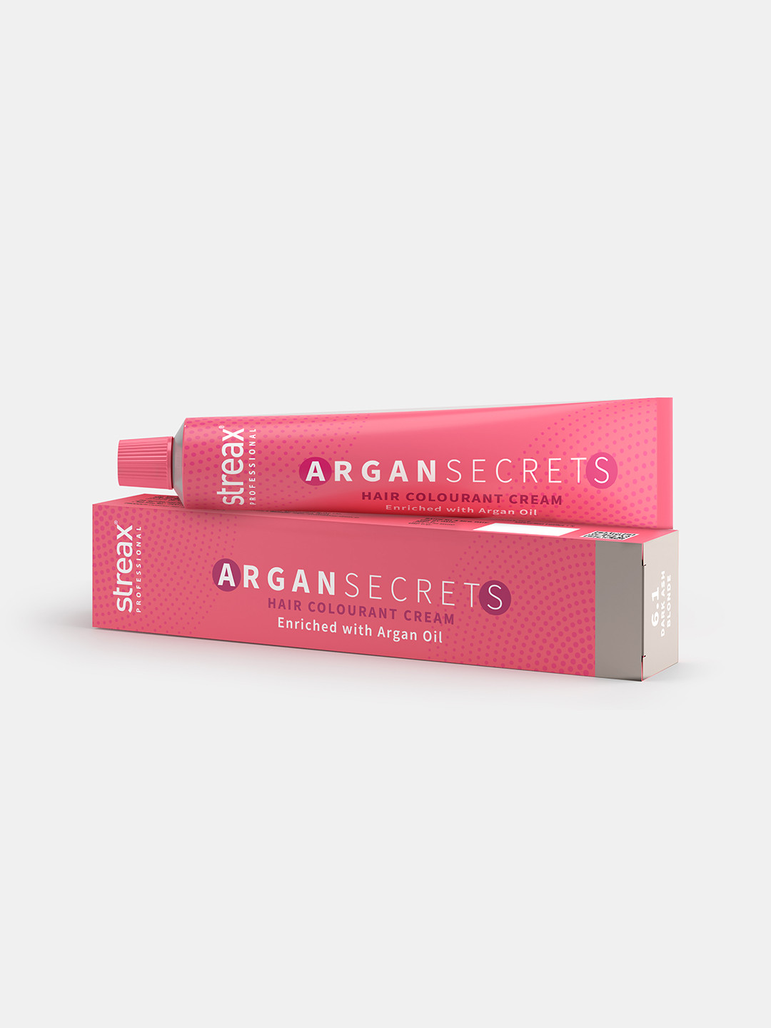 Streax Professional Argan Secret Hair Colourant Cream 60 g - Dark Ash Brown 6.1