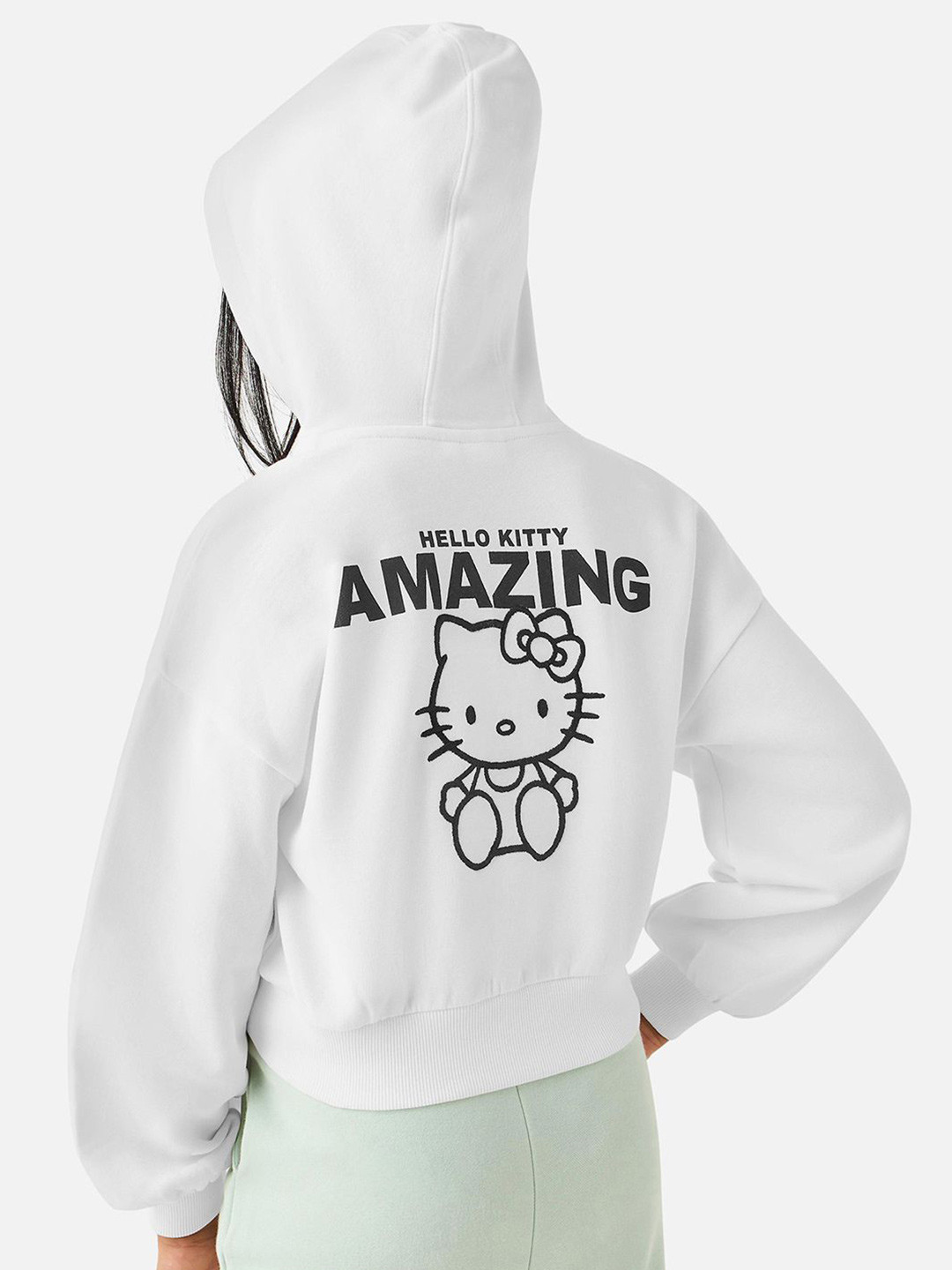 Juniors by Babyshop Girls Printed Hooded Sweatshirt