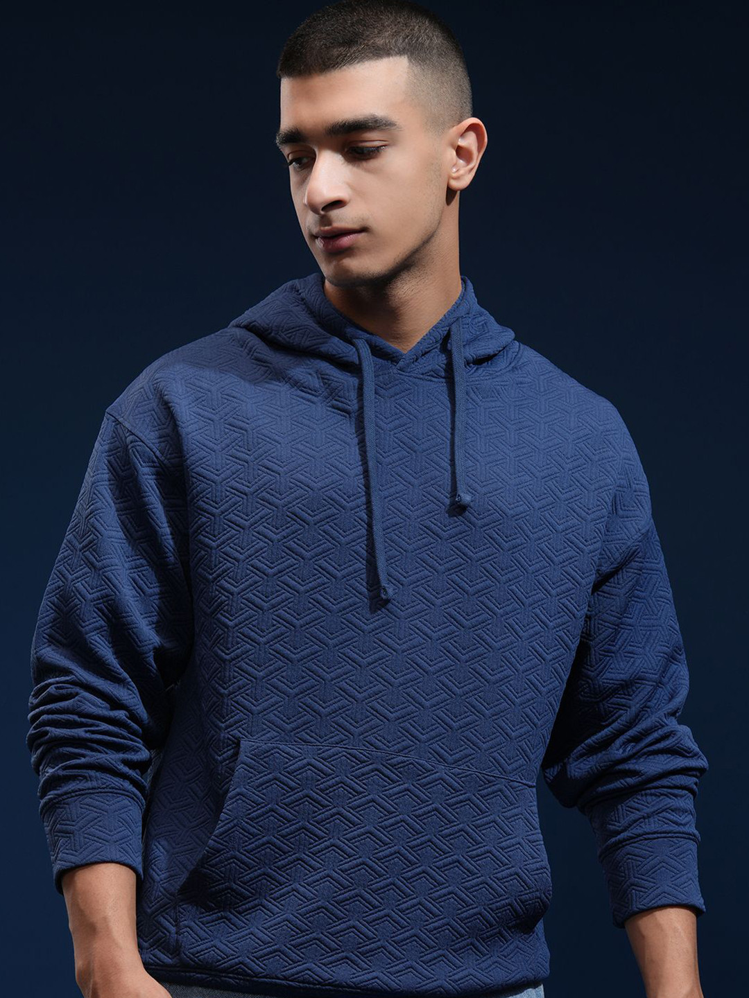 HIGHLANDER Men Hooded Drop Shoulder Oversized Sweatshirt