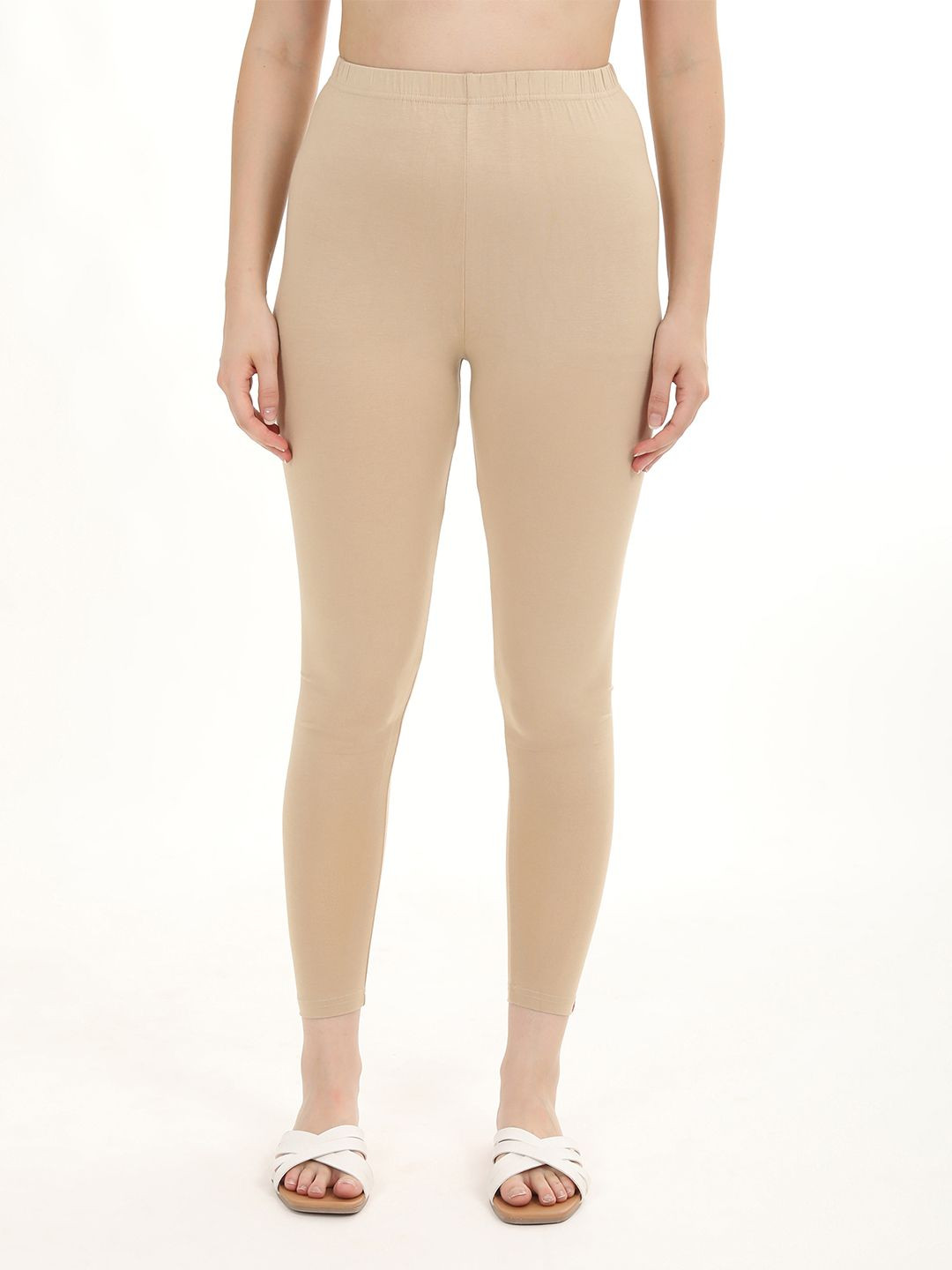 Fly Birds Women Cotton High-Rise Ankle-Length Leggings