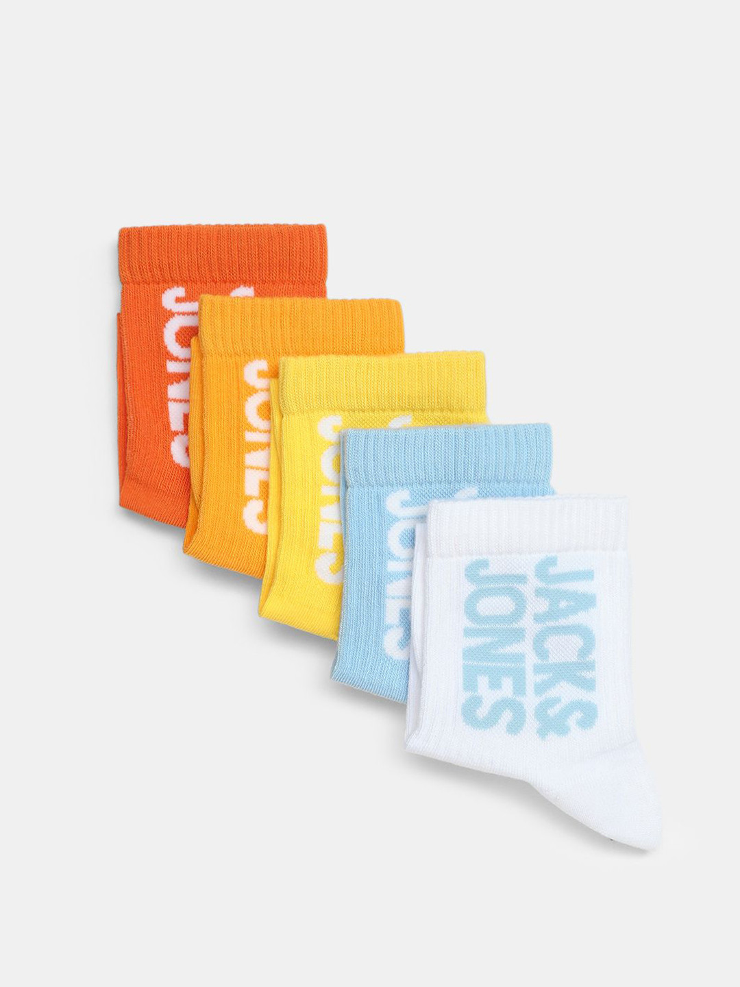 Jack & Jones Men Illuminating Pack Of 5 Above Ankle-Length Socks