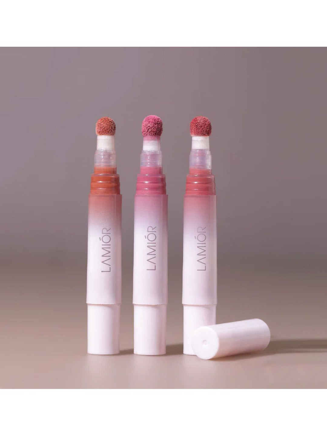 LAMIOR Set Of 3 Blurry Fudgy Long Lasting Lip Tint - 4 ml Each - Merry Berry