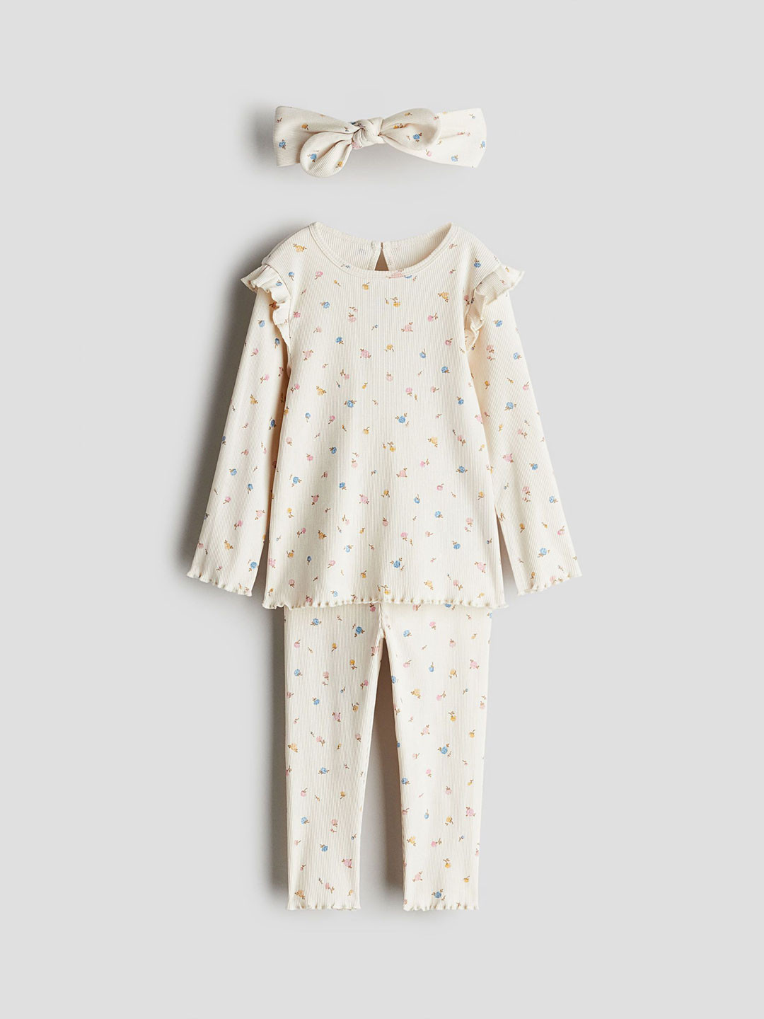 H&M Girls 3-Piece Cotton Jersey Set