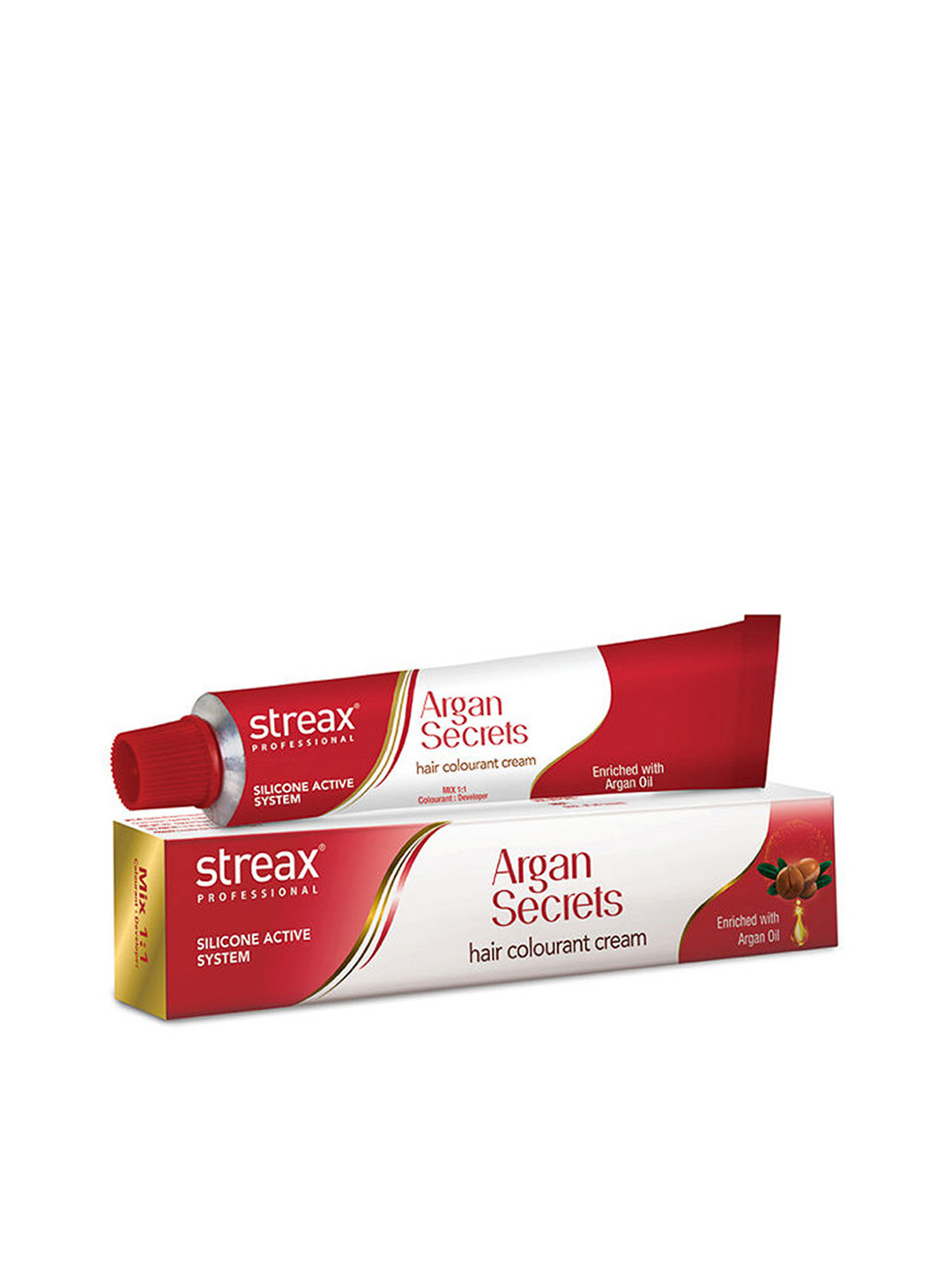 Streax Professional Argan Secret Hair Colourant Cream 60 g - Mahogany Blonde 7.5