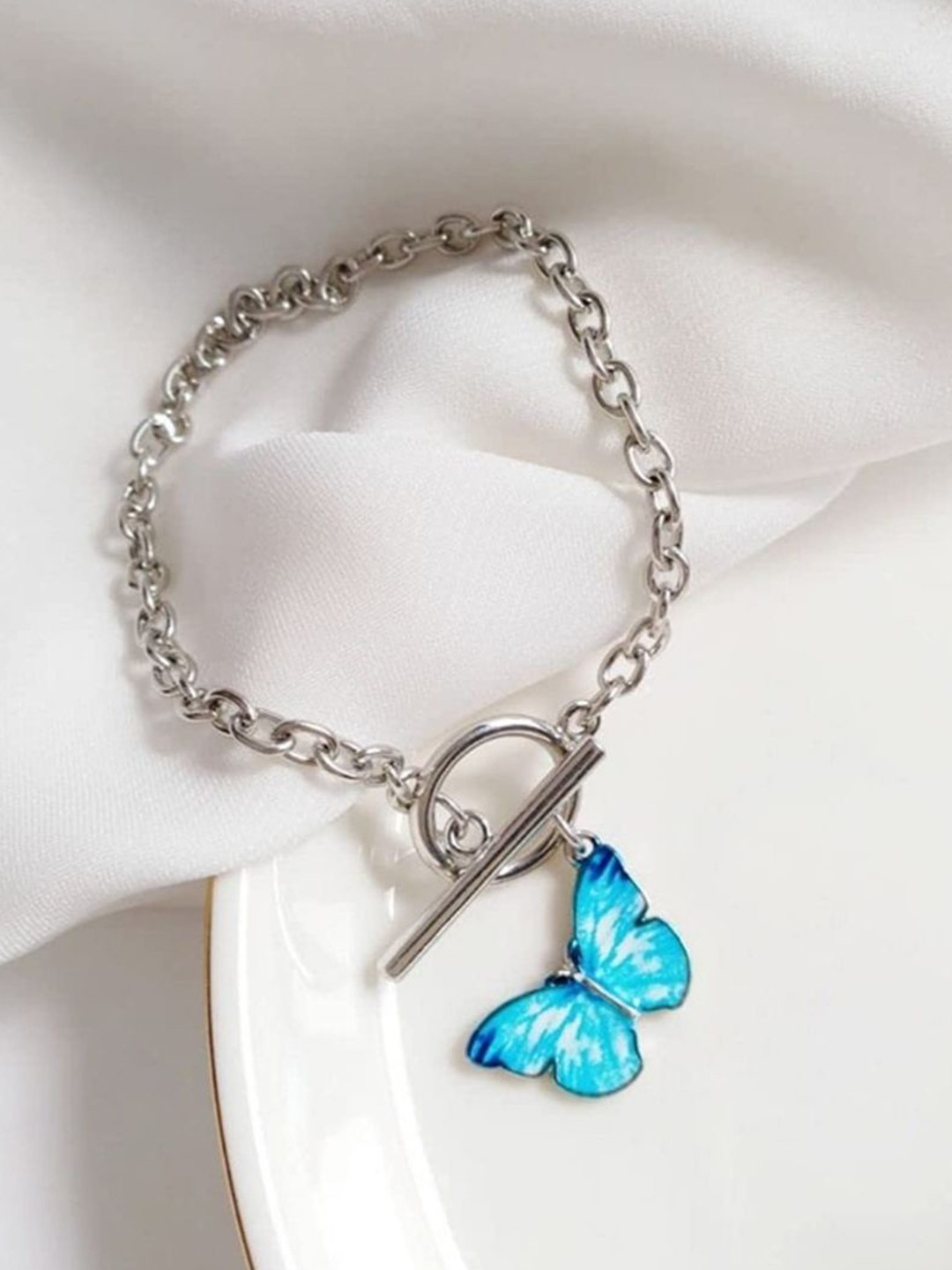 AJS Stainless Steel Link Bracelet