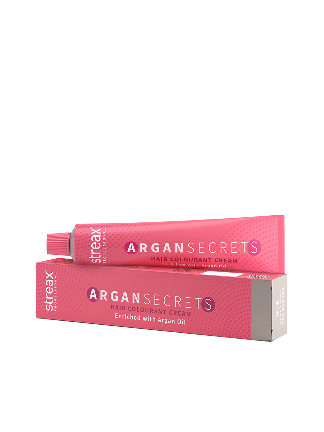 Streax Professional Argan Secrets Hair Colourant Cream 60g - Very Light Ash Brown 9.1