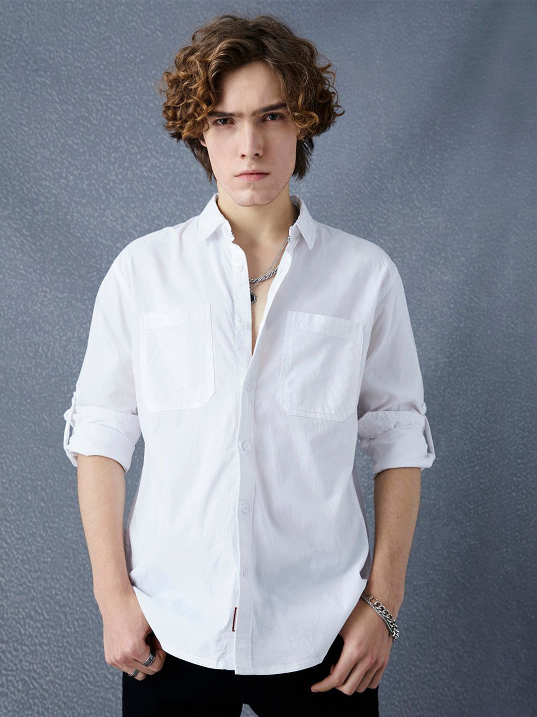 Voltedge Men Pace Fine Textured Premium Cotton Solid Shirt