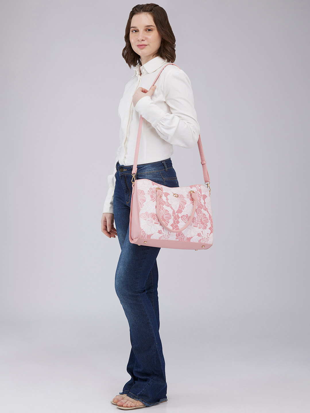 Caprese Margot Women Pink Medium Satchel Bag