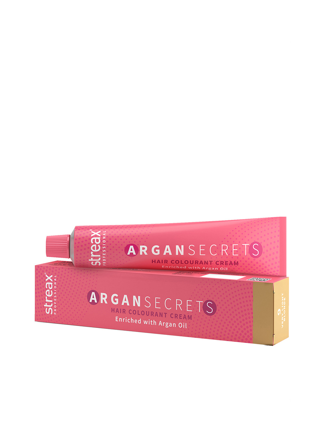 Streax Professional Argan Secrets Hair Colourant Cream 60g - Very Light Blonde 9