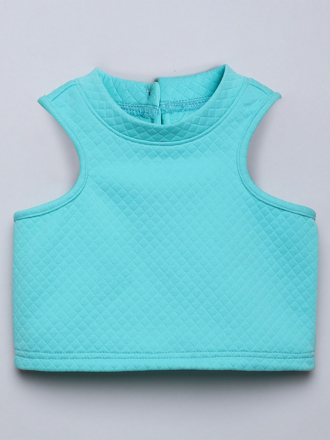 taffykids Girls Checked Crop Top