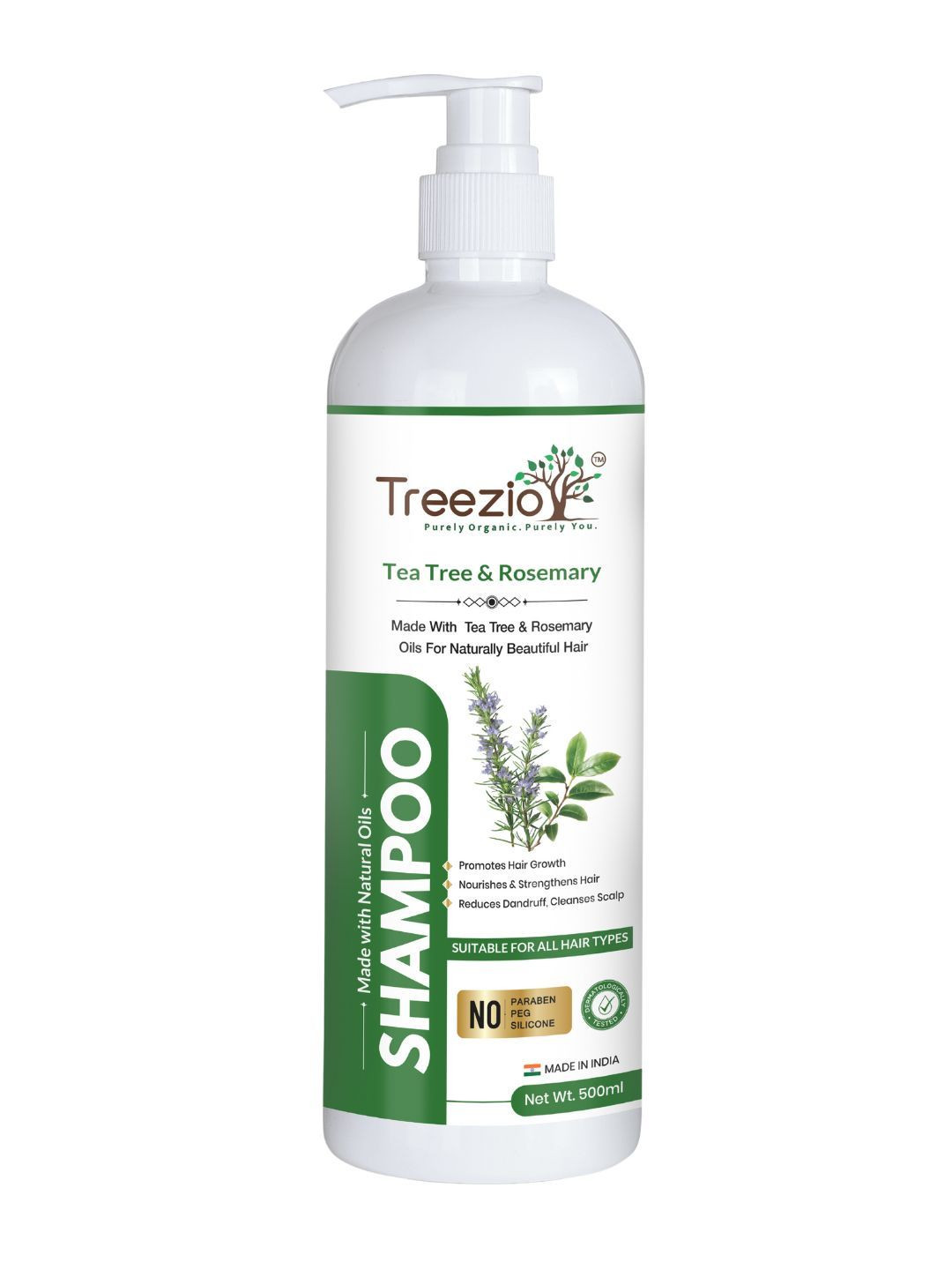 Treezio Tea Tree & Rosemary Shampoo - 500 ml