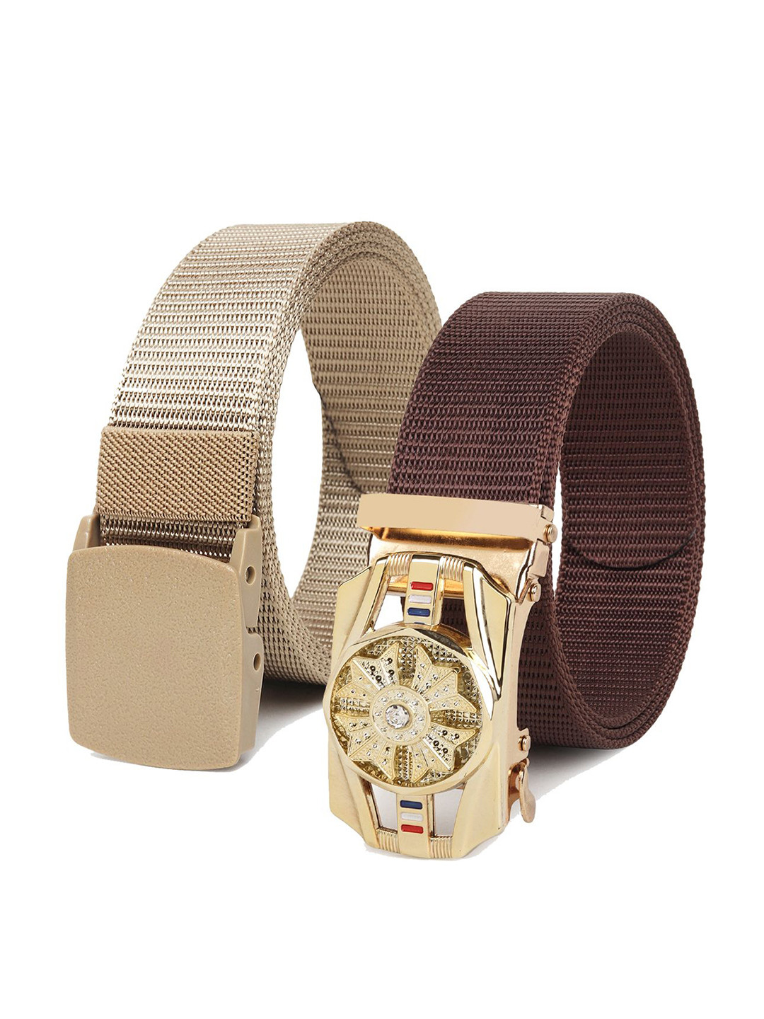 Provogue Men Pack Of 2 Textured Belts
