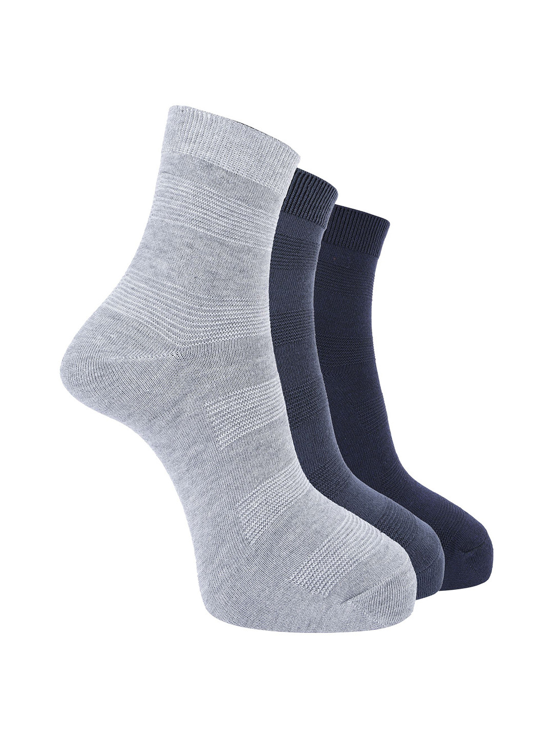 Dollar Pack of 3 Men Cotton Free Size Ankle Length Socks
