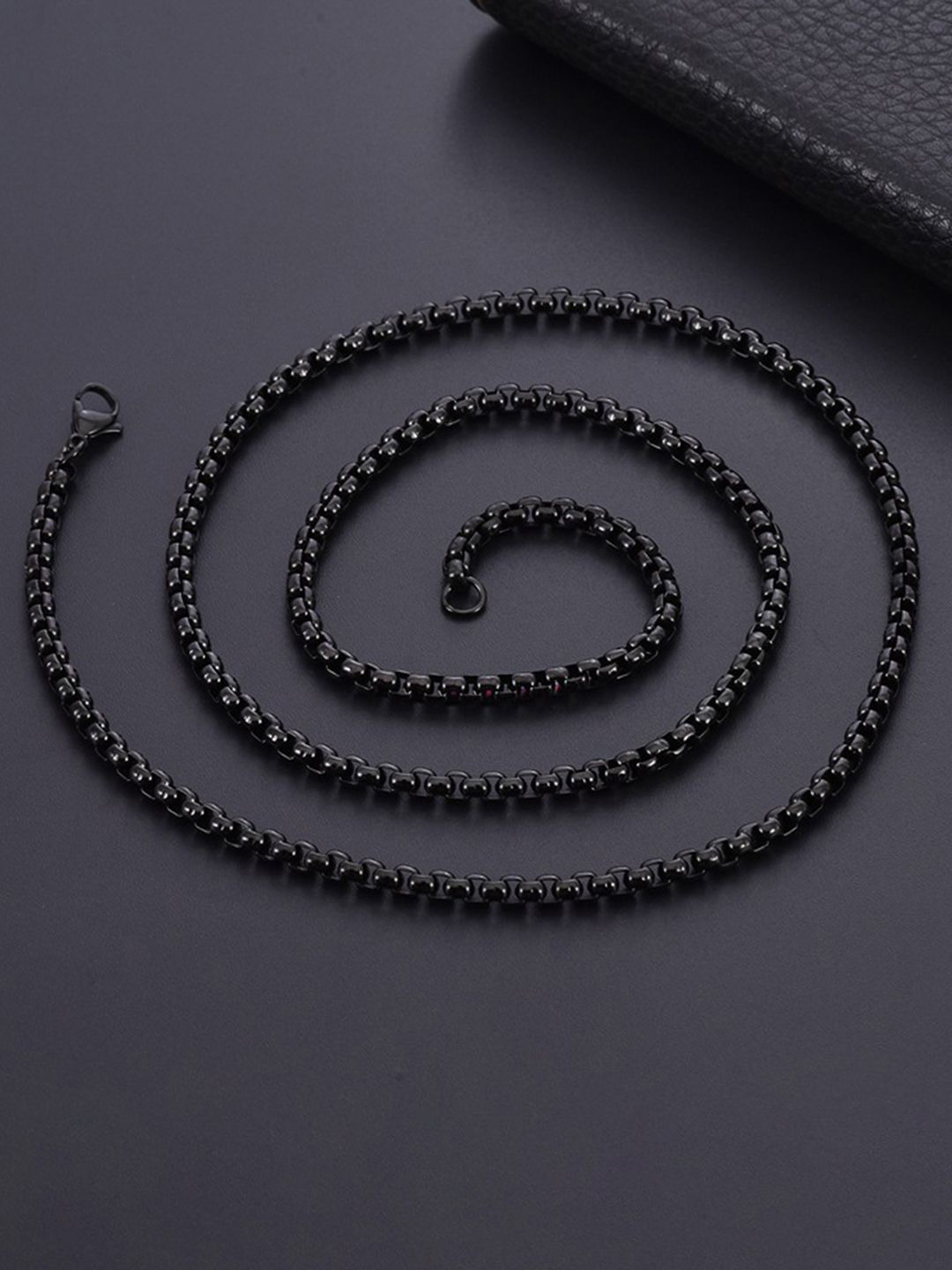 Peora Men Stainless Steel Fancy Box Chain