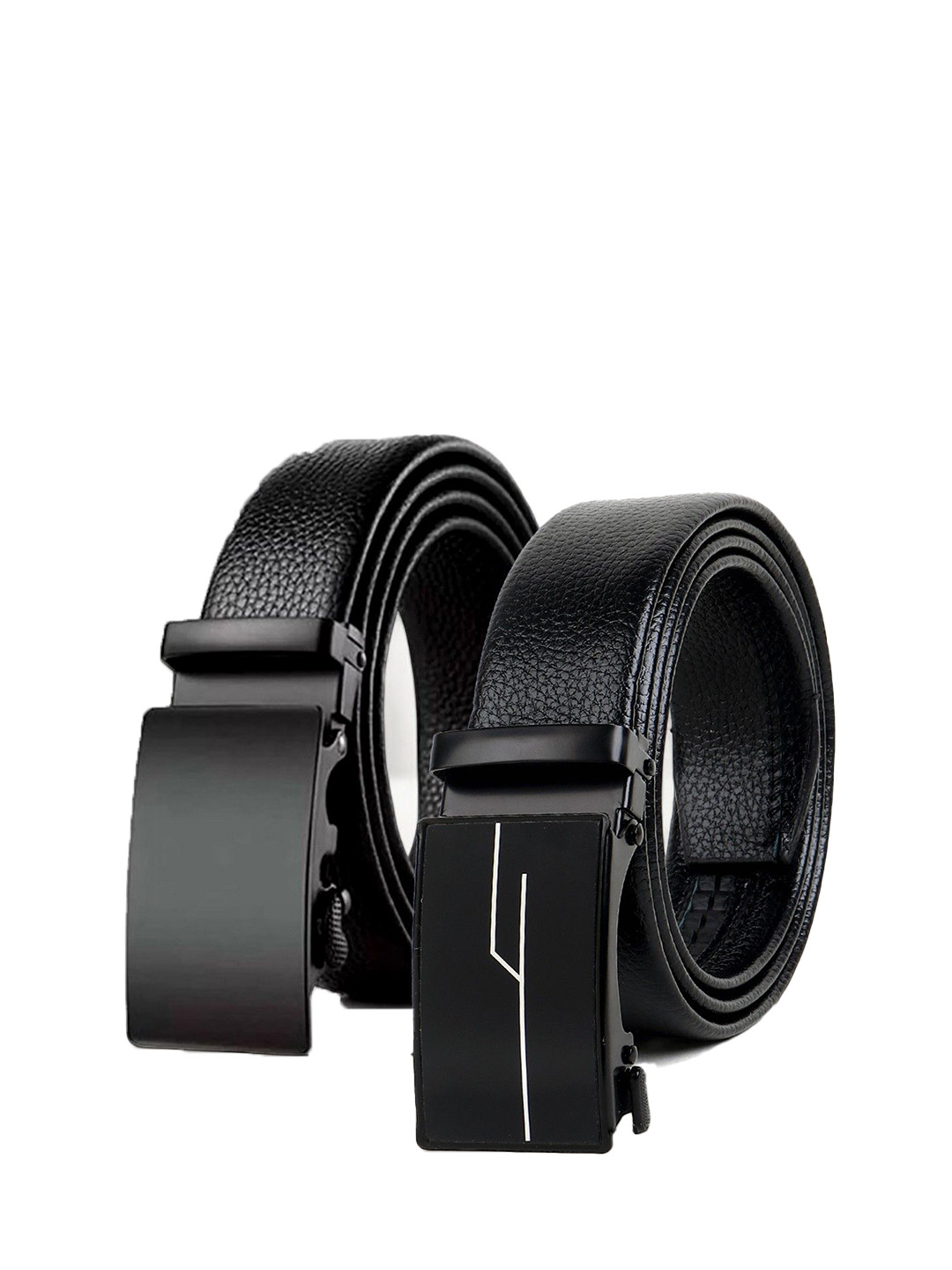 Provogue Men Pack of 2 Textured Formal Belt