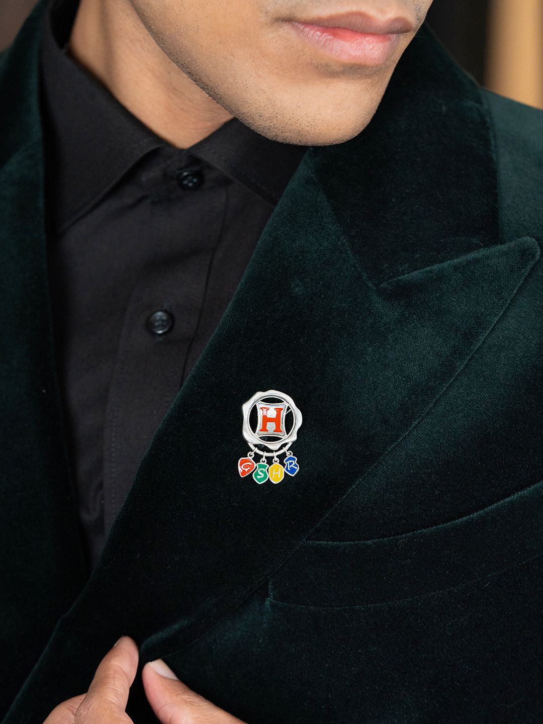 SHAYA Unisex 925 Silver Hogwarts Minimal Brooch