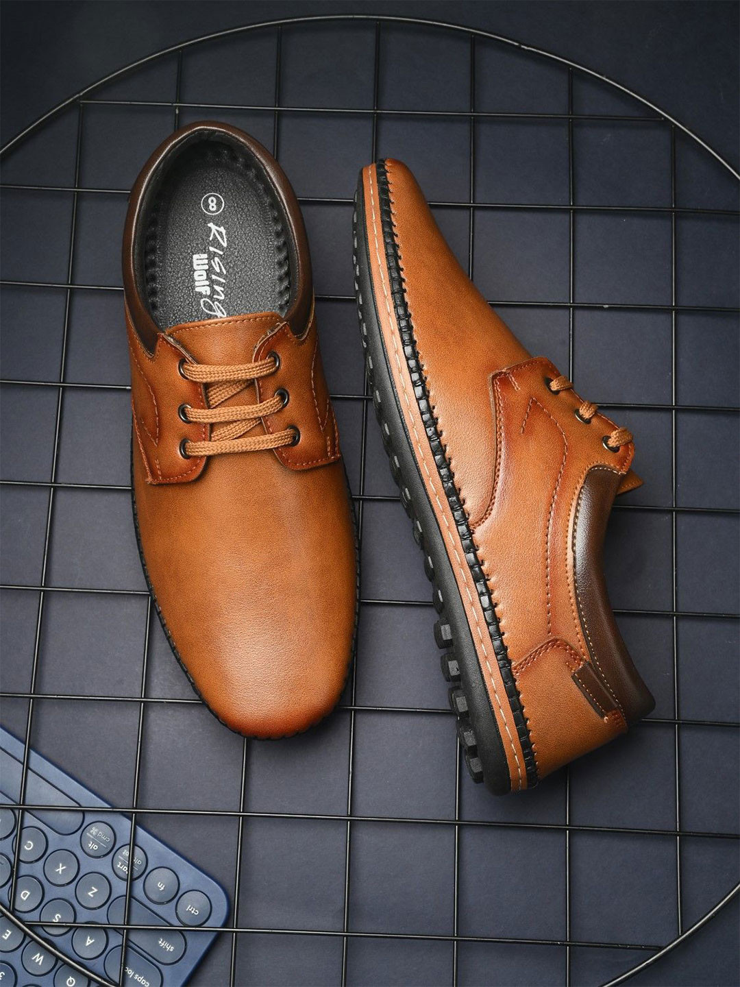Rising Wolf Men Formal Lace-Up Derbys Shoes