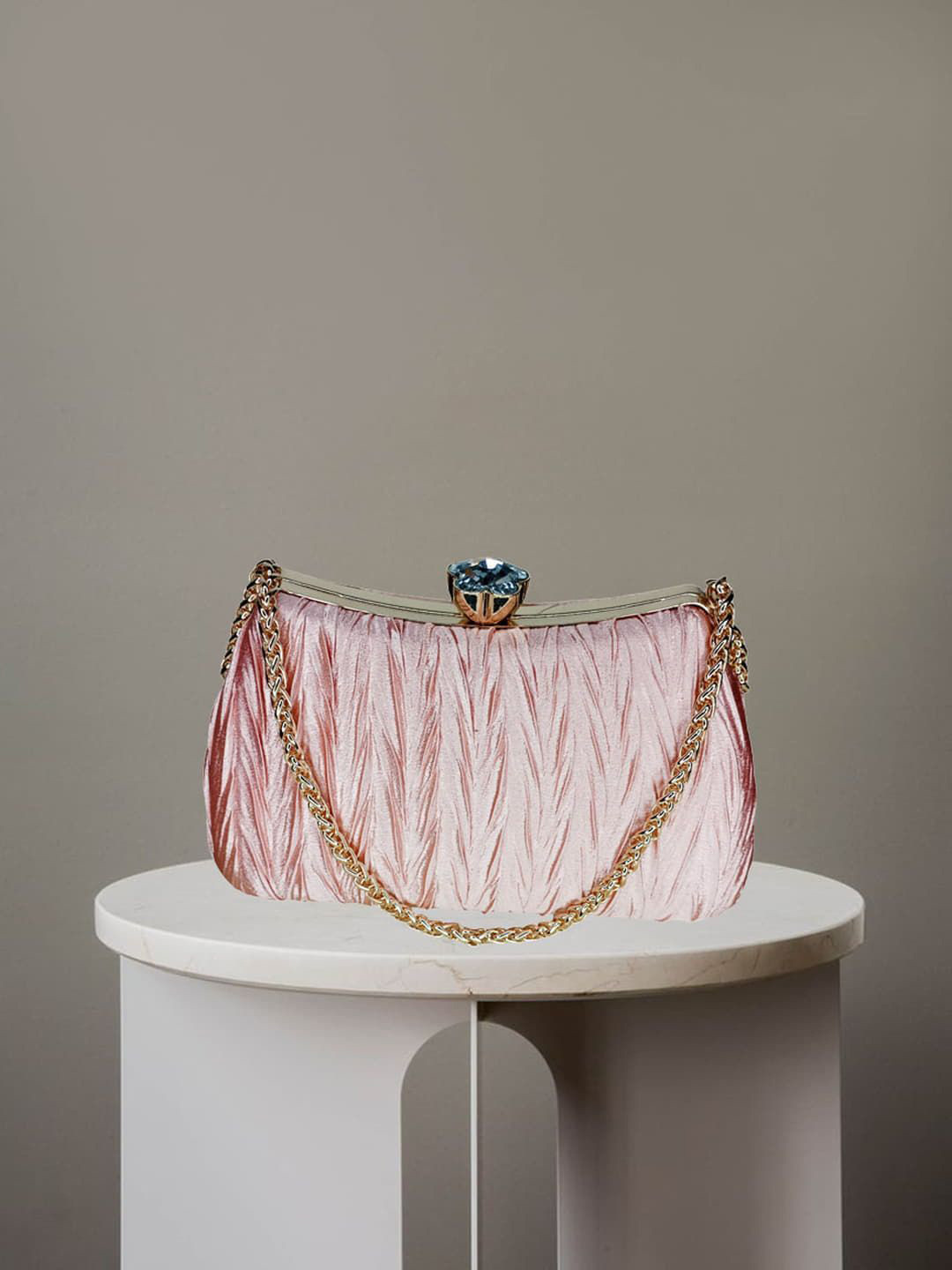 Esmoda Tinsel Frame Purse Clutch