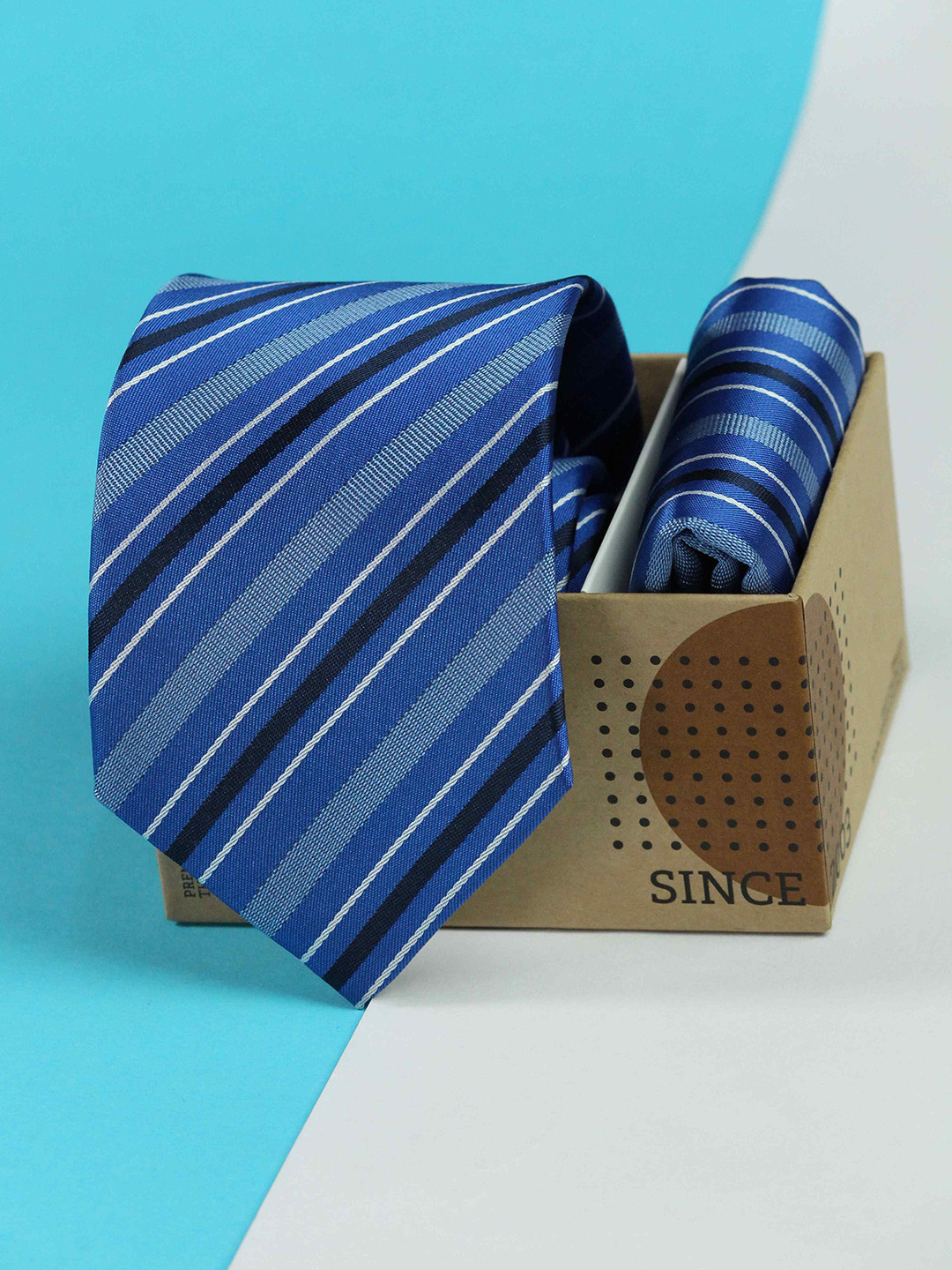 Tossido Men Necktie & Pocket Square Gift Set