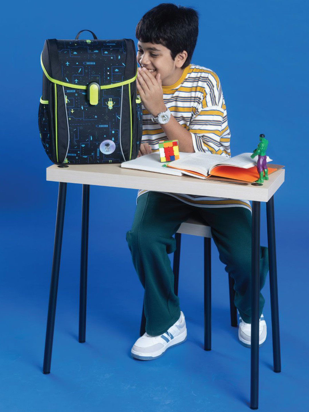 MOKOBARA  Kids Graphic Backpack with Reflective Strip