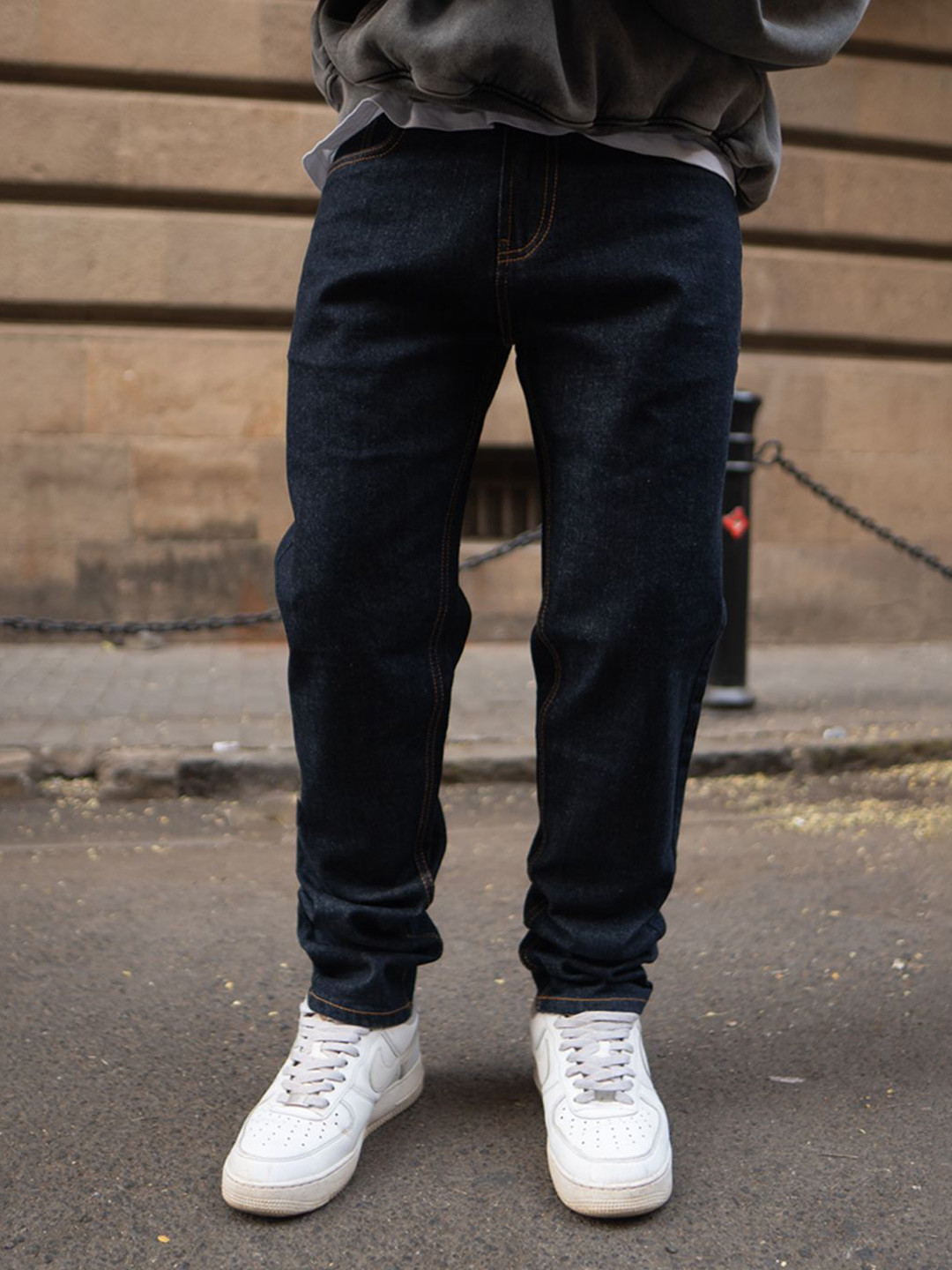 Powerlook Men Raw Indigo Regular Fit Denim Jeans