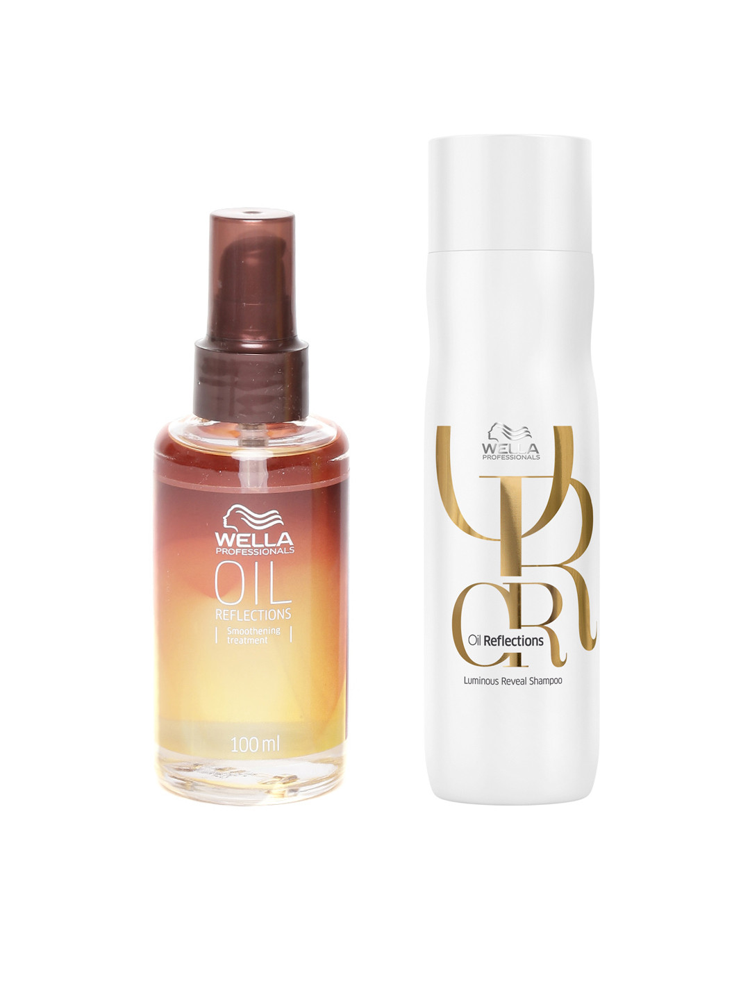 WELLA PROFESSIONALS Set Of 2 Oil Reflections Shampoo - 250ml & Treatment Oil - 100ml