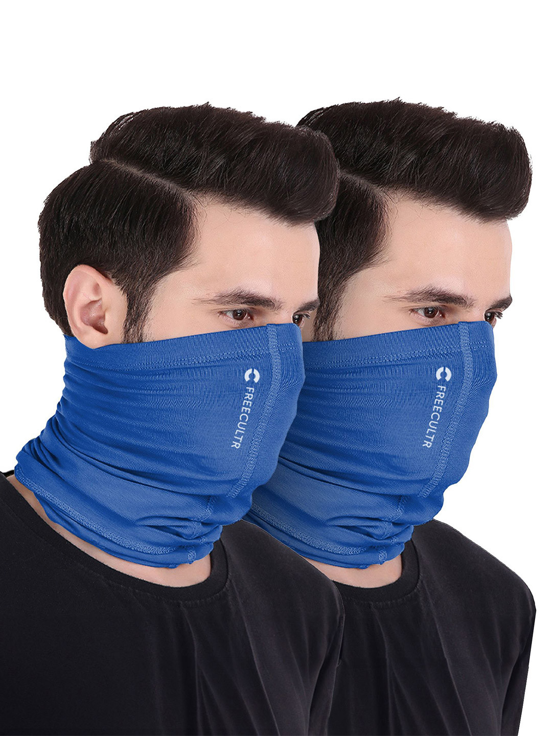 FREECULTR Bamboo Bandana For Men & Women Soft & Durable Bandana - Pilot Blue P2