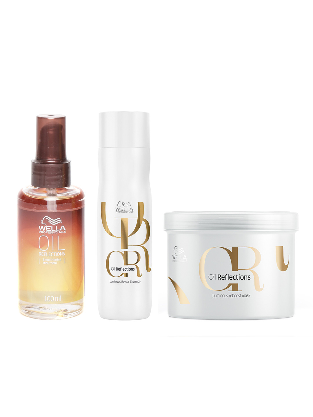 WELLA PROFESSIONALS Set Of 3 Luminous Shampoo 250ml, Hair Mask 150ml & Treatment Oil 100ml