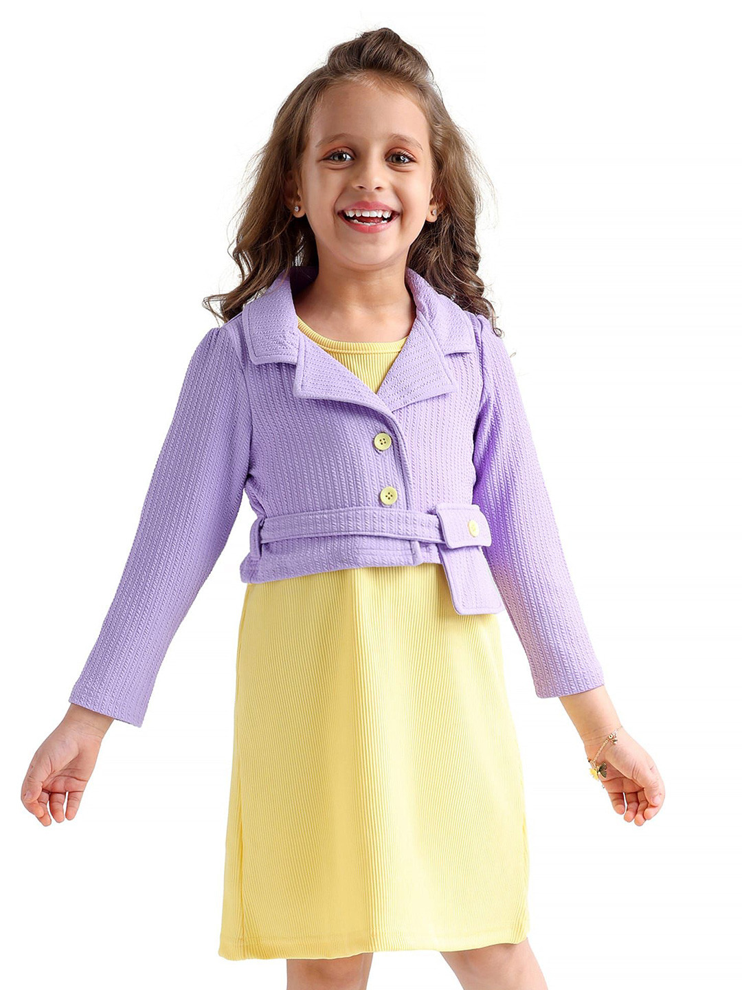 Hola Bonita Striped Off-Shoulder A-Line Dress