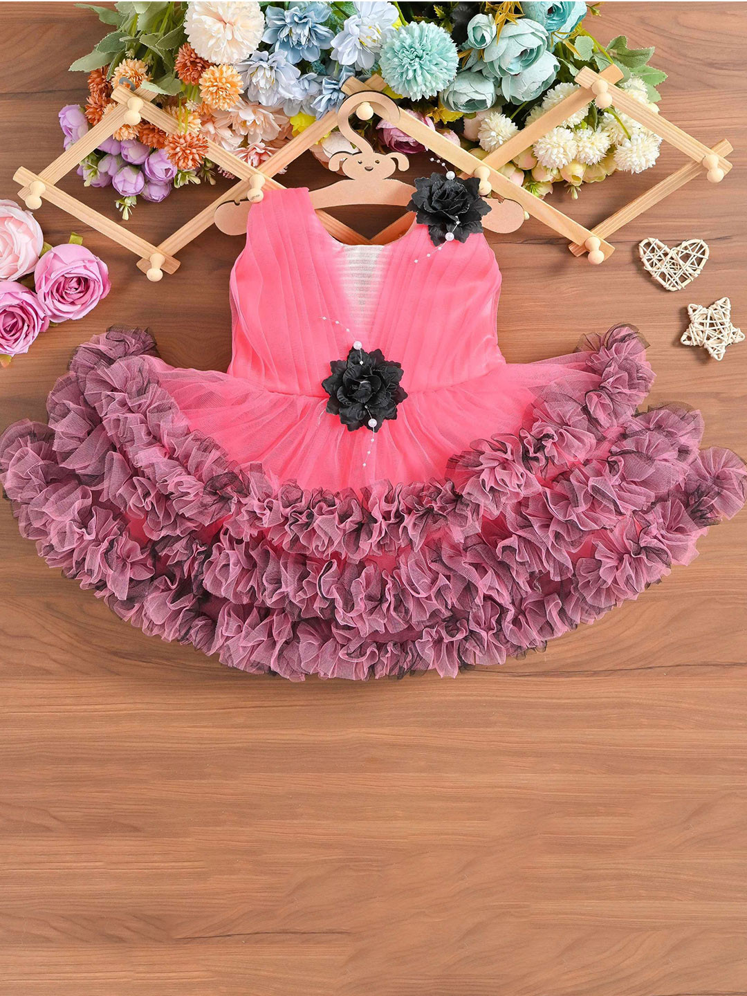 BARKAT DESIGNING PLANET Girls Round Neck A-Line Dress