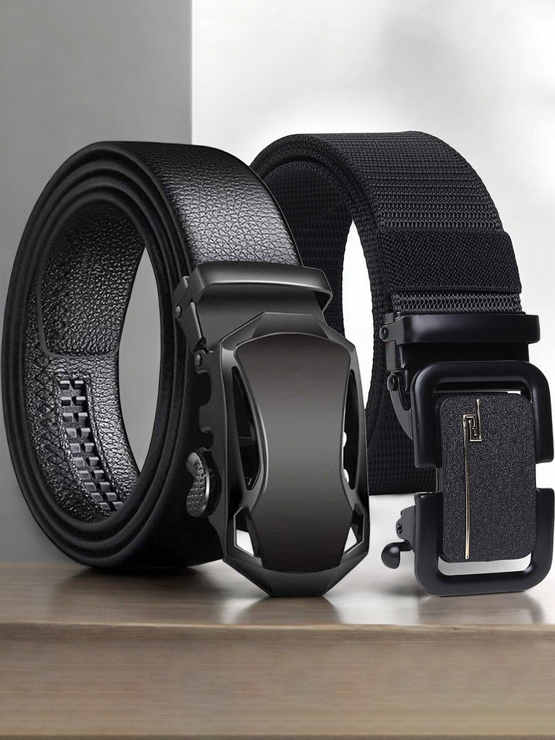Provogue Men Pack of 2 Textured Belts