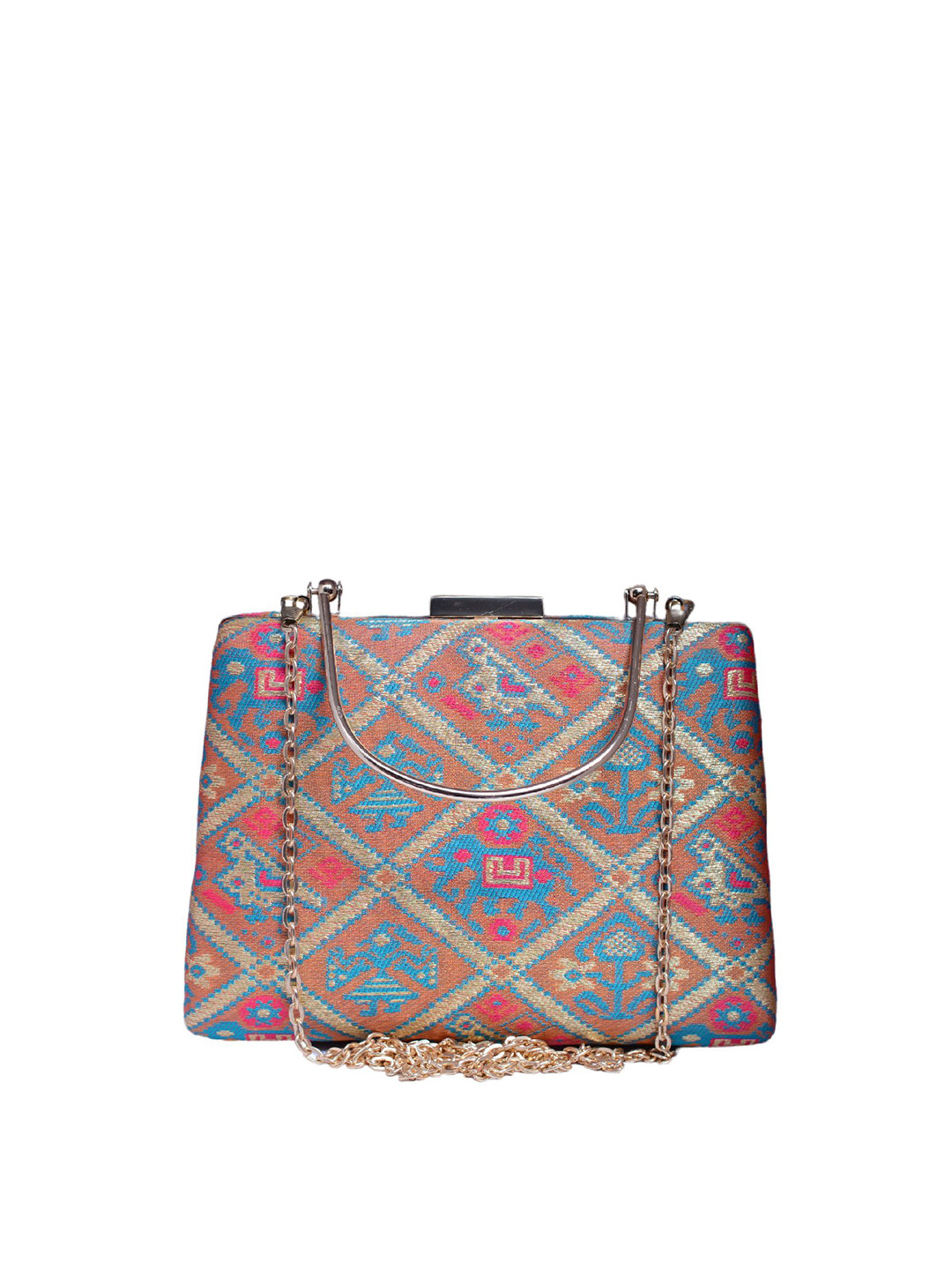 ARTKLIM Patola Printed Box Clutch