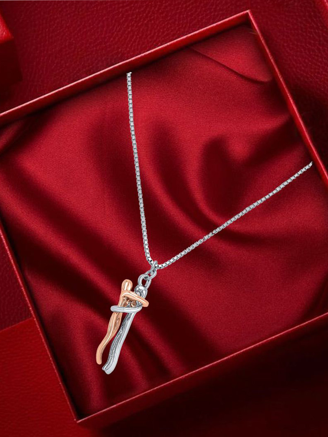 Nipura 925 Sterling Silver Rhodium-Plated I Found You Classic Statement Necklace