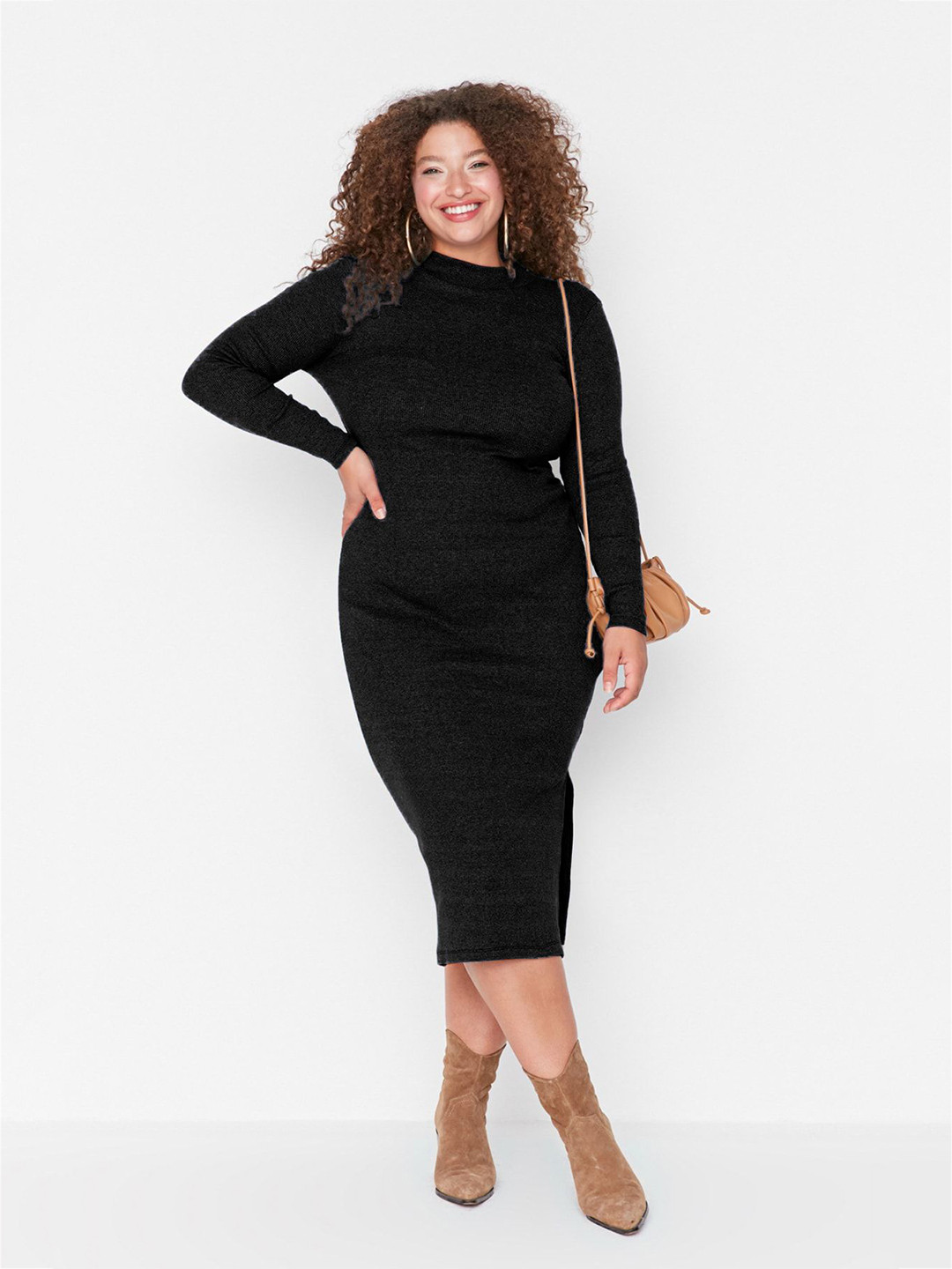 Trendyol Plus Size Bodycon Midi Dress